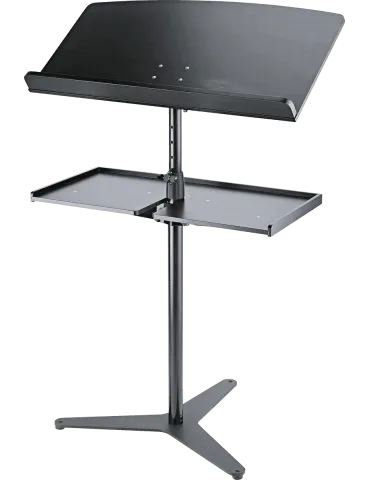  K&M 12330 Flaches Notenständerstativ Dirigent schwarz|MusicGoodDeal  2