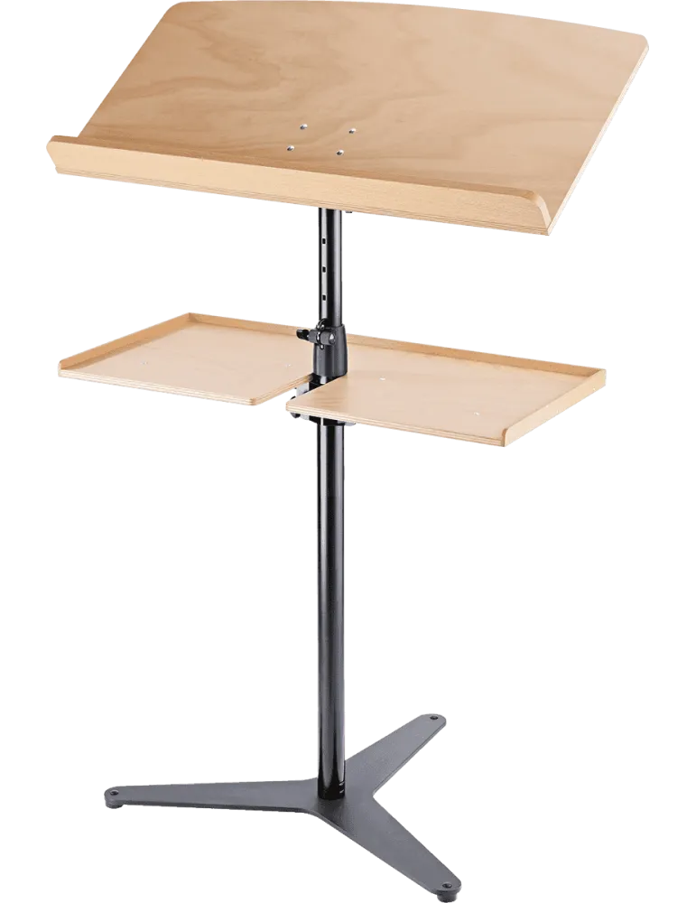  K&M 12330 Flaches Notenständerstativ Dirigent schwarz|MusicGoodDeal 