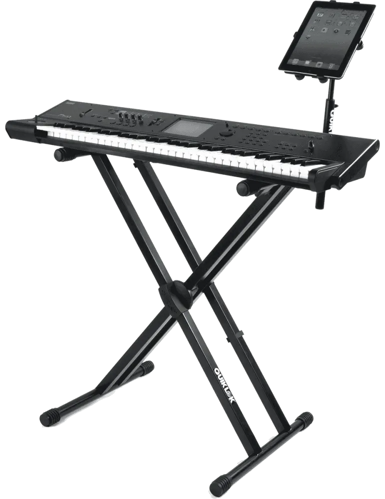  QUIKLOK T550 Trigger Lok - Doppel-X-Tastaturständer - Schwarz|MusicGoodDeal 