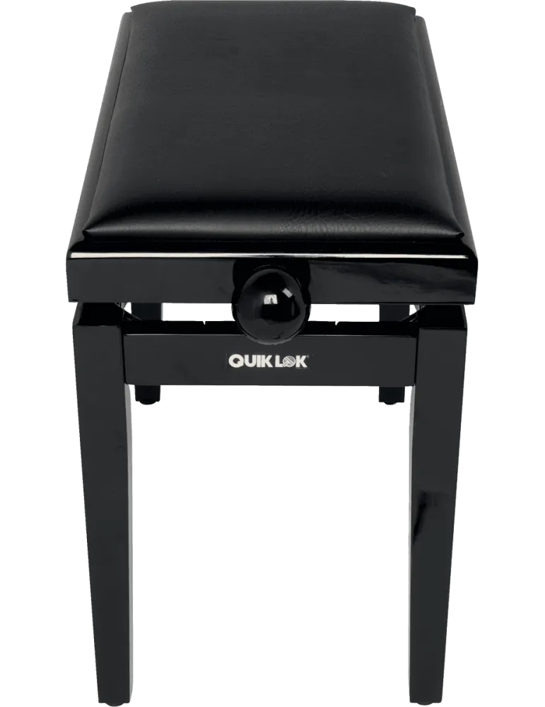  QUIKLOK PB100BKL Deluxe-Sitz aus Holz - glänzend schwarz|MusicGoodDeal 