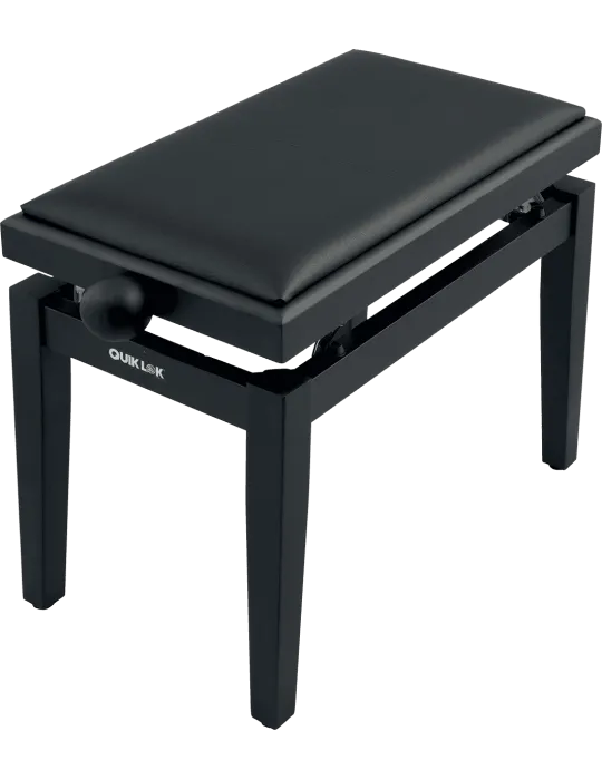  QUIKLOK PB100BKS Deluxe-Sitz aus Holz - mattschwarz|MusicGoodDeal 