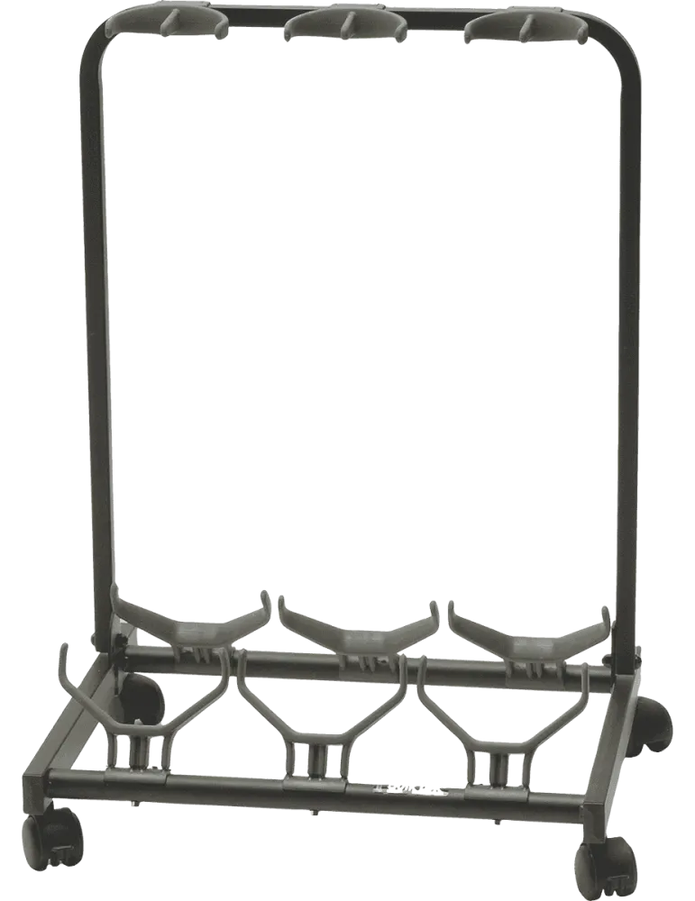  QUIKLOK GS430 Stand for 3 guitars with wheels - black|MusicGoodDeal 