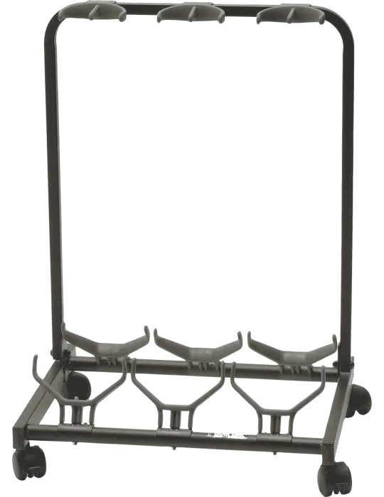  QUIKLOK GS430 Stand for 3 guitars with wheels - black|MusicGoodDeal 