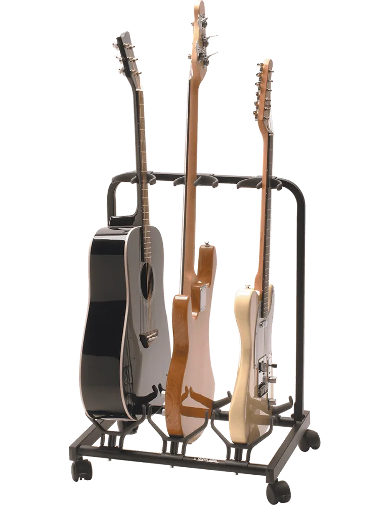 QUIKLOK GS430 Stand for 3 guitars with wheels - black|MusicGoodDeal 