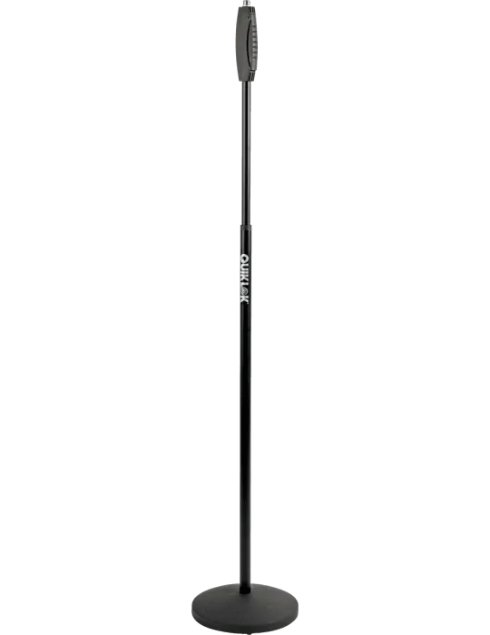  QUIKLOK A988BK 900 One-Hand - Gerader "One-Hand"-Mikrofonständer mit runder Basis|MusicGoodDeal 
