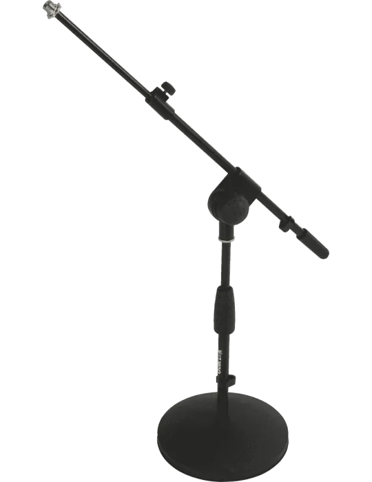  QUIKLOK A495BK 400 Performer - Kurzes Mikrofonstativ, Teleskopstange, runde Grundplatte|MusicGoodDeal 