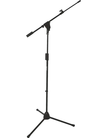 QUIKLOK A514BK 500 Pro - Soporte de micrófono de brazo telescópico, base de trípode