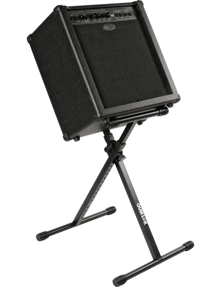  QUIKLOK BS619 Universalständer für Verstärker/Lautsprecher und Keyboard - Schwarz|MusicGoodDeal 