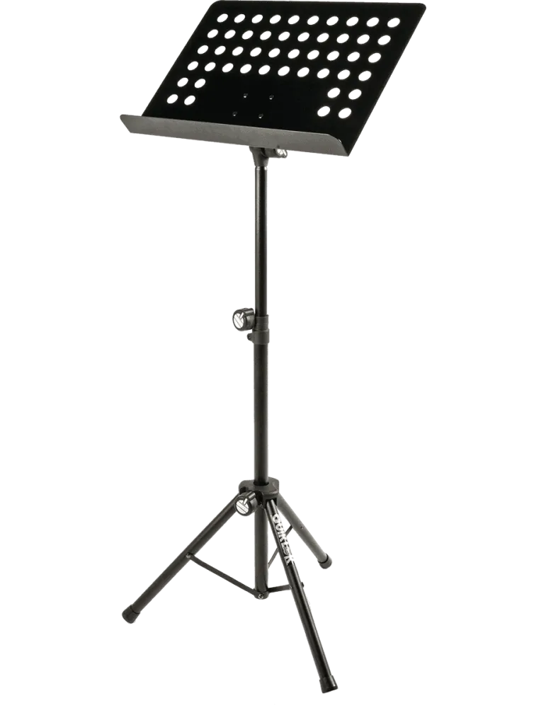 QUIKLOK MS331WB Notenständer für Orchester aus perforiertem Metall + Nylonhülle - schwarz|MusicGoodDeal 
