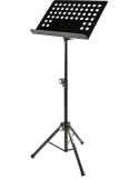  QUIKLOK MS331WB Notenständer für Orchester aus perforiertem Metall + Nylonhülle - schwarz|MusicGoodDeal 