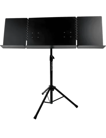  QUIKLOK MS320 Notenständer Orchester 3 Seiten - schwarz|MusicGoodDeal 
