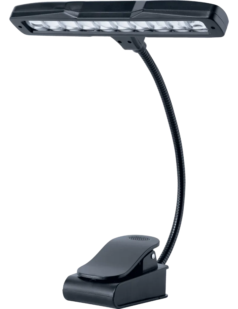  QUIKLOK MS19LED 10 LED-Lampe für Notenpult mit Klemme - schwarz|MusicGoodDeal 