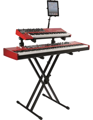  QUIKLOK QL642 Performer - Doppel-X-Tastaturständer mit zwei Ebenen - schwarz|MusicGoodDeal  2