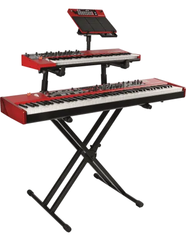  QUIKLOK QL742 Pro - X-Tastaturstand Doppel "Pro" mit zwei Ebenen - breit|MusicGoodDeal  2