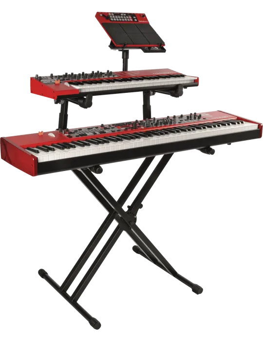  QUIKLOK QL742 Pro - X-Tastaturstand Doppel "Pro" mit zwei Ebenen - breit|MusicGoodDeal 