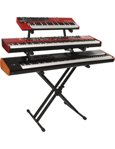  QUIKLOK QL723 Pro - X-Dual-Tastaturständer mit drei Ebenen - Schwarz|MusicGoodDeal  2