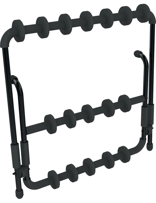  QUIKLOK GS350-BB Stand for 6 guitars with wheels - black|MusicGoodDeal 