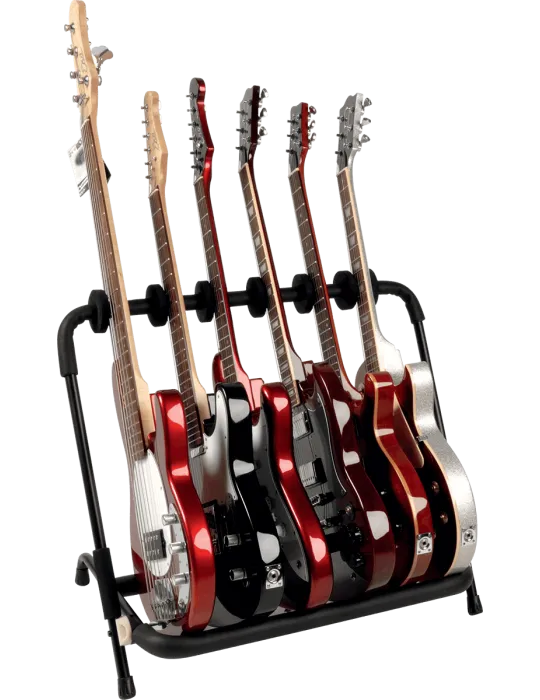  QUIKLOK GS350-BB Stand for 6 guitars with wheels - black|MusicGoodDeal 