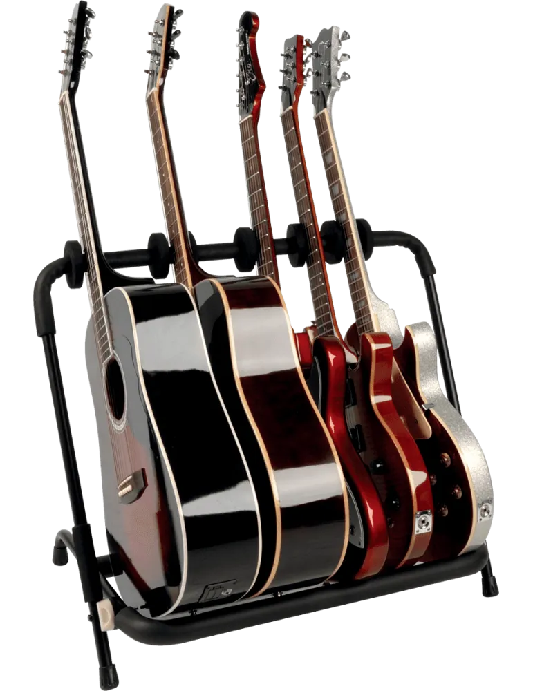  QUIKLOK GS350-BB Stand for 6 guitars with wheels - black|MusicGoodDeal 