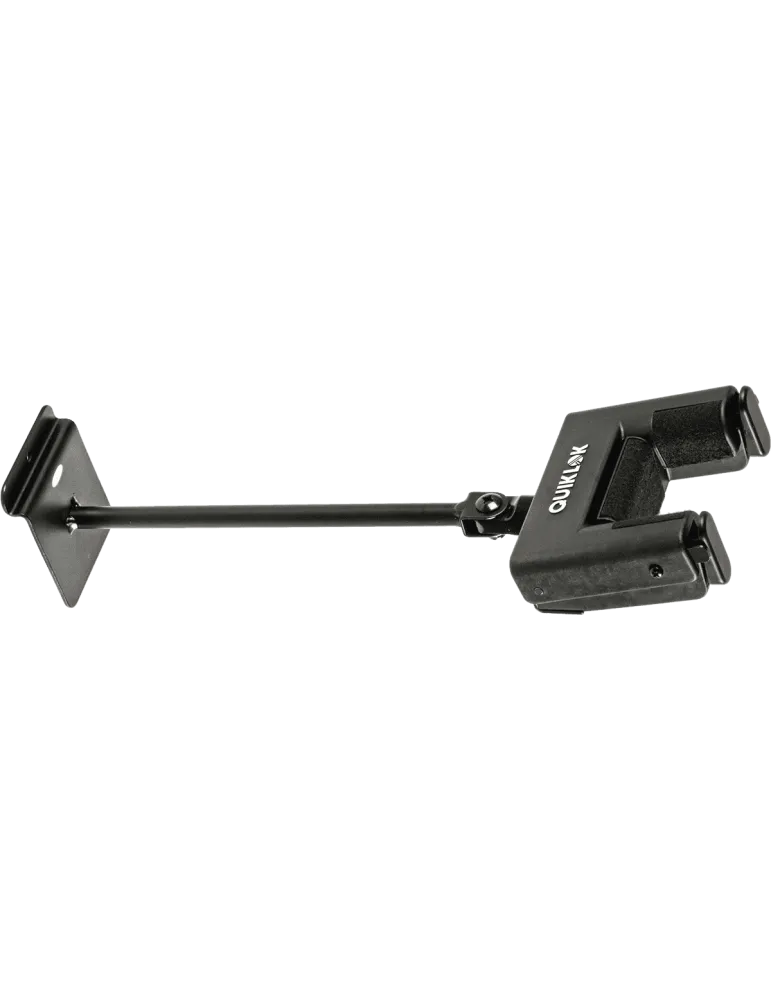  QUIKLOK SW702XL Slatwall - Extra long guitar stand with self-locking system for slatwall - black|MusicGoodDeal 