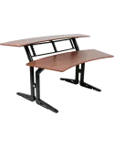  QUIKLOK Z630CY Two level studio furniture + 8U rack - cherry|MusicGoodDeal 