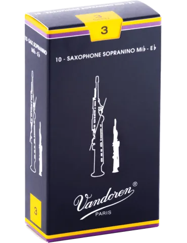 Vandoren SR233 Anches saxophone sopranino Traditionnelles force 3