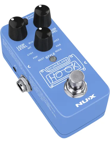 NUX HOOK-DRUMLOOP-MINI  Looper et boîte à rythmes mini - tape tempo