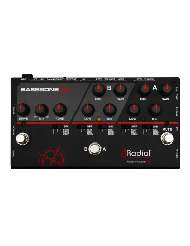  TONEBONE BASSBONE-OD 2-Bass-Vorverstärker 2 Kanäle + OD|MusicGoodDeal  2