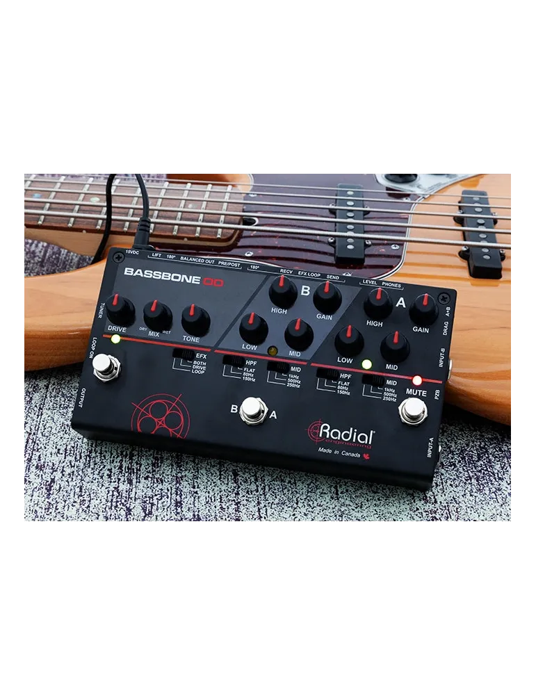  TONEBONE BASSBONE-OD 2-Bass-Vorverstärker 2 Kanäle + OD|MusicGoodDeal 