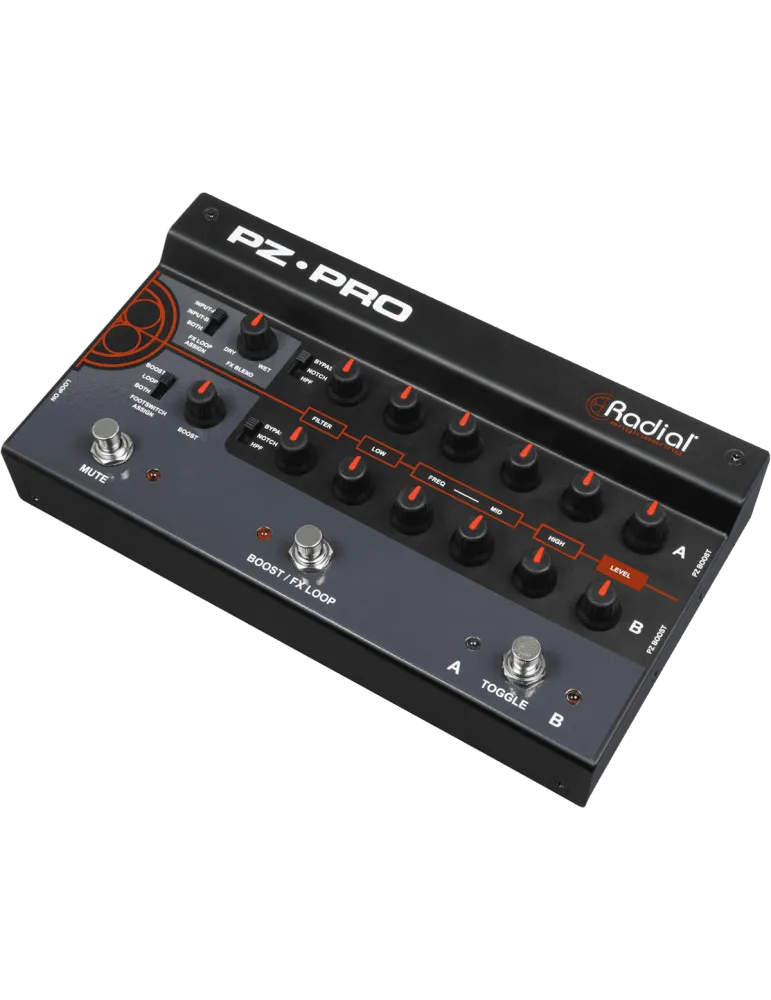  RADIAL ENGINEERING PZ-PRO Preamplificador / DI instrumento acústico 2 canales + micrófono 48V|MusicGoodDeal 