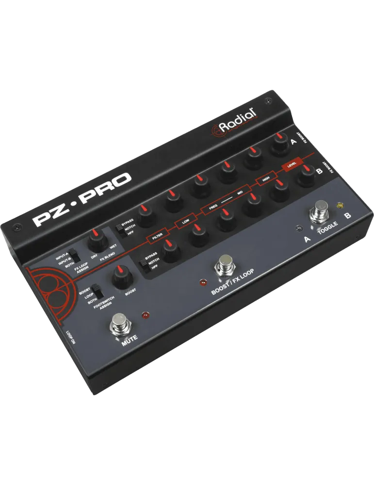  RADIAL ENGINEERING PZ-PRO Preamplificador / DI instrumento acústico 2 canales + micrófono 48V|MusicGoodDeal 