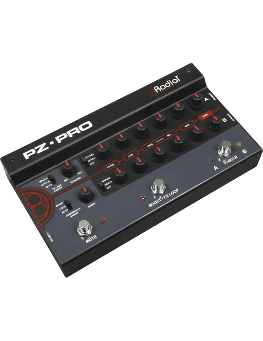  RADIAL ENGINEERING PZ-PRO Preamplificador / DI instrumento acústico 2 canales + micrófono 48V|MusicGoodDeal 