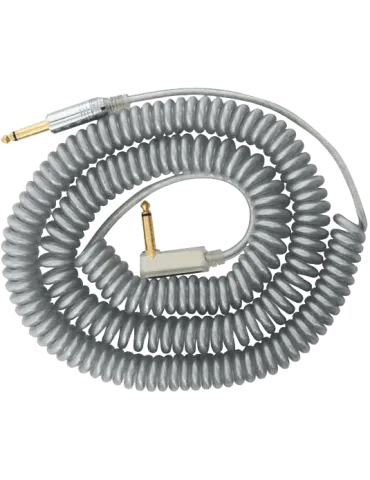  VOX VCC090/SL Vintage Coiled Cable - Jack Spiral 9M Grey|MusicGoodDeal 