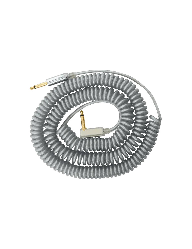  VOX VCC090/SL Vintage Coiled Cable - Jack Spiral 9M Grey|MusicGoodDeal 