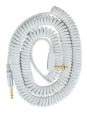  VOX VCC90-WH Vintage Coiled Cable - JACK SPIRAL 9M WHITE|MusicGoodDeal 