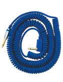  VOX VCC90-BL Vintage Coiled Cable - JACK SPIRALE 9M BLUE|MusicGoodDeal 
