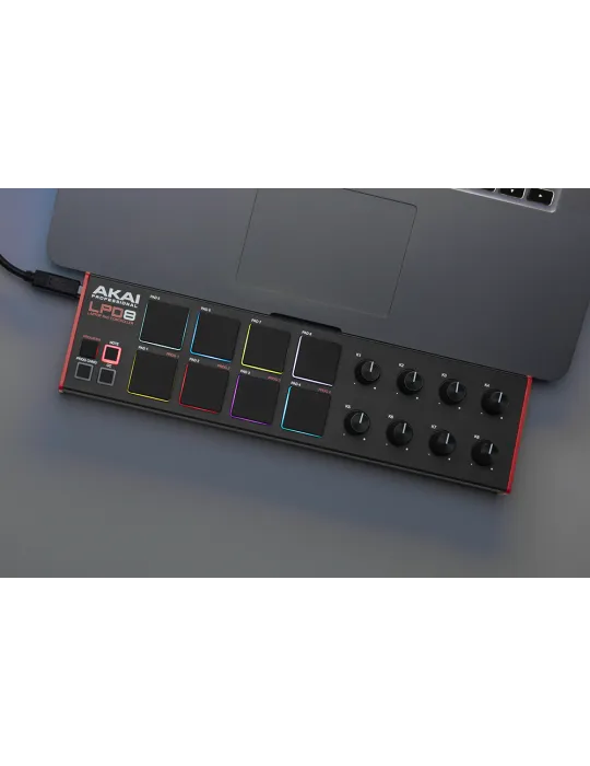  AKAI PROFESSIONAL LPD8MK2 8 RGB-Pads, 8 Potentiometer|MusicGoodDeal 