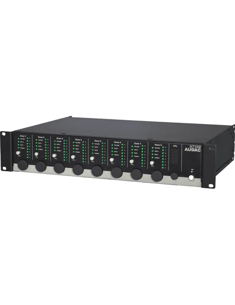  AUDAC MTX88 Matriz 2 entradas/4 salidas - 8 zonas|MusicGoodDeal 