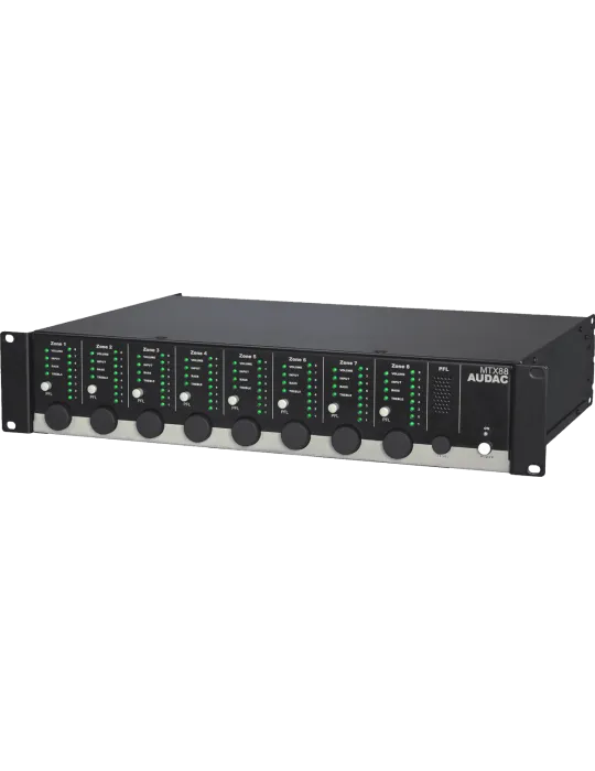  AUDAC MTX88 Matriz 2 entradas/4 salidas - 8 zonas|MusicGoodDeal 