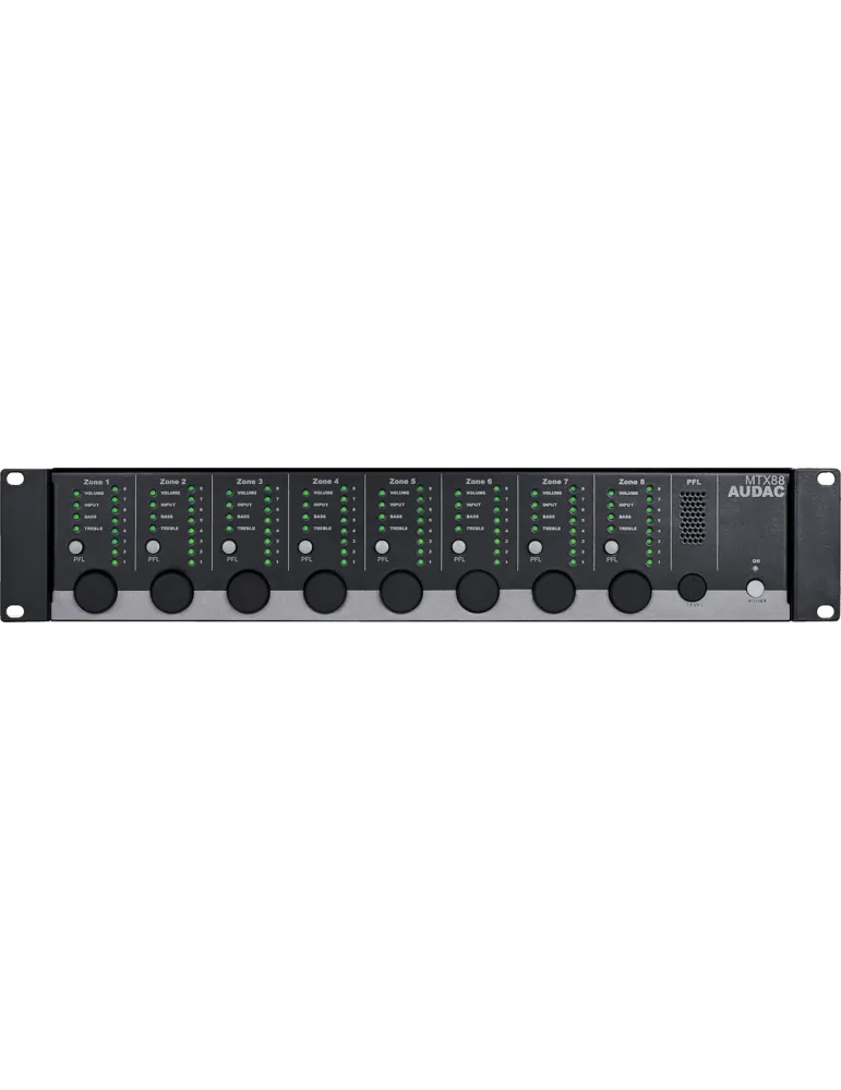  AUDAC MTX88 Matriz 2 entradas/4 salidas - 8 zonas|MusicGoodDeal 