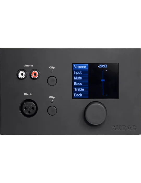  AUDAC MWX65-B Paneles de control - Control de pared para MTX Black|MusicGoodDeal 