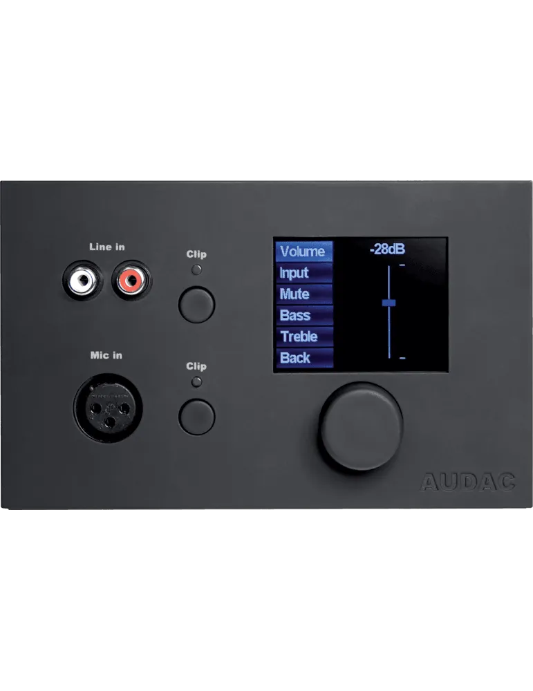  AUDAC DW5066-B Paneles de control - M2/R2 Digital Wall Control Black|MusicGoodDeal 