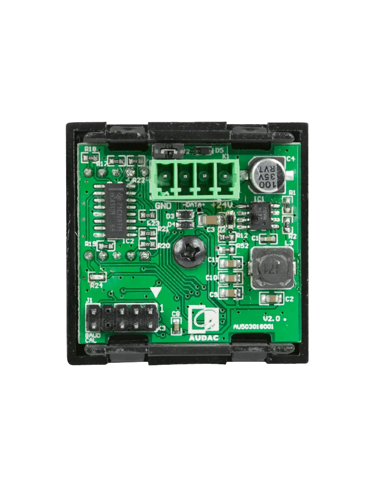  AUDAC DW3020-B Control panels - Wall control 45x45 8 zones Black|MusicGoodDeal 