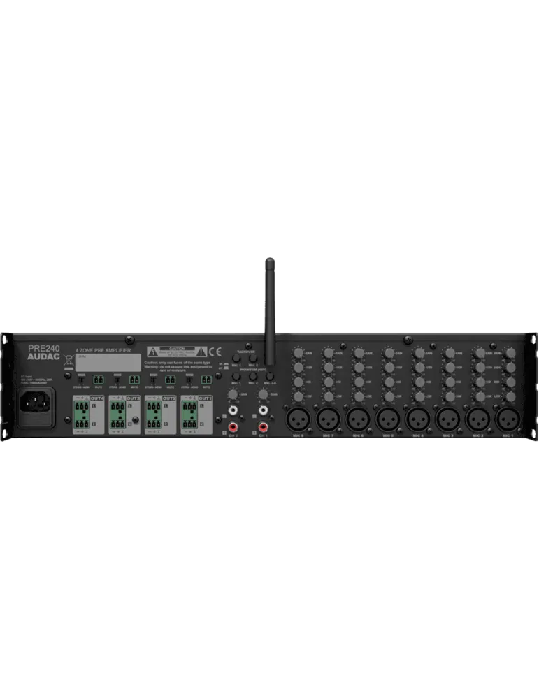  AUDAC PRE240 10IN Preamp - 4 zones|MusicGoodDeal 