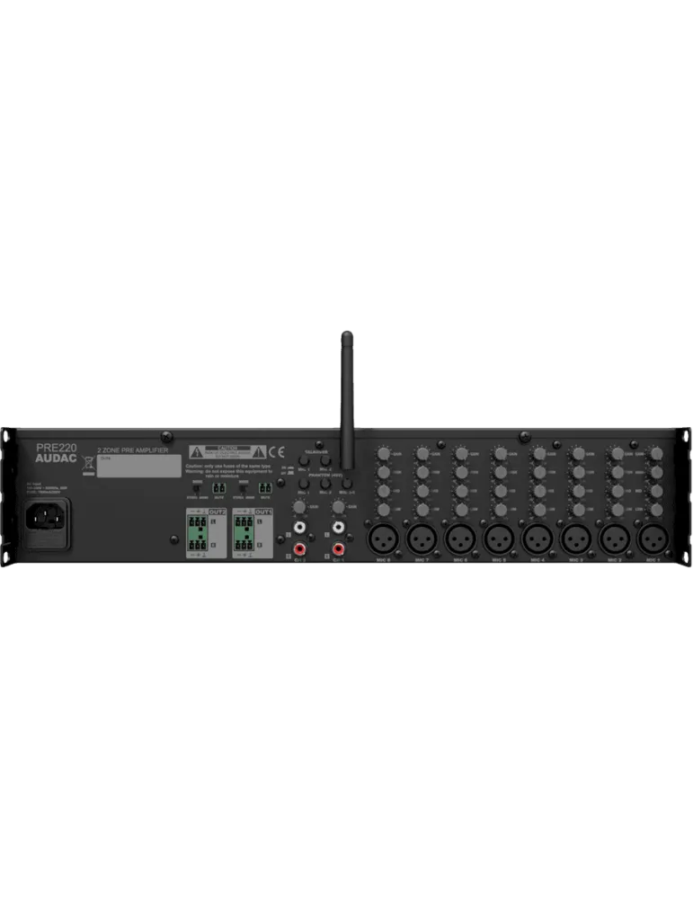  AUDAC PRE220 10IN-Vorverstärker - 2 Zonen|MusicGoodDeal 
