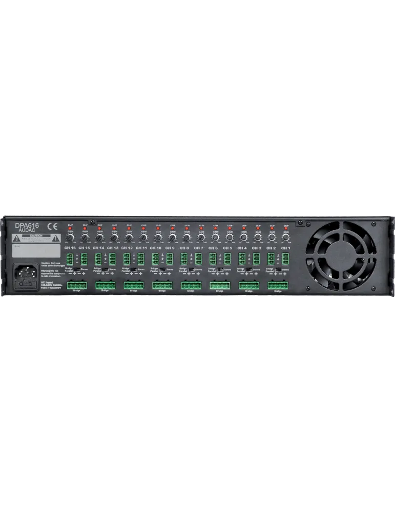  AUDAC DPA616 Klasse D - 16 x 60W / 4 Ohm|MusicGoodDeal 