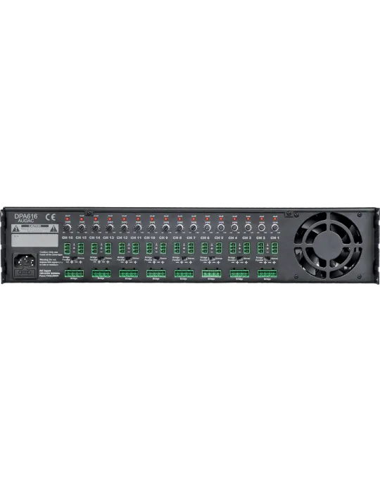  AUDAC DPA616 Klasse D - 16 x 60W / 4 Ohm|MusicGoodDeal 