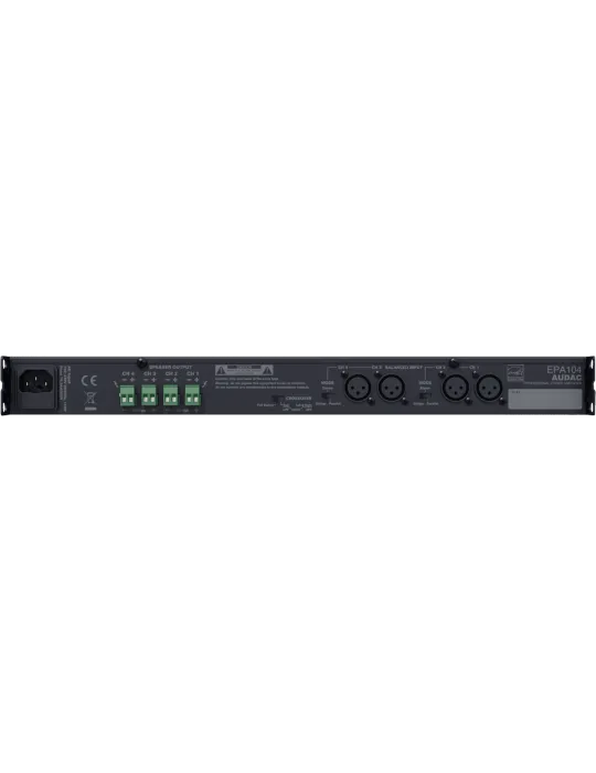 AUDAC EPA104 Klasse D - CL.D Verstärker - 4 x 100W/4Ohm Energy Star|MusicGoodDeal 