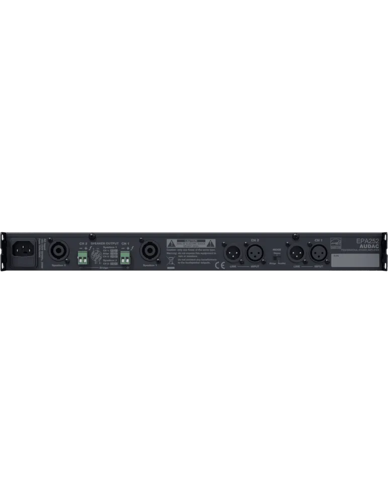  AUDAC EPA252 Klasse D - 2 x 250W / 4 Ohm Energy Star|MusicGoodDeal 