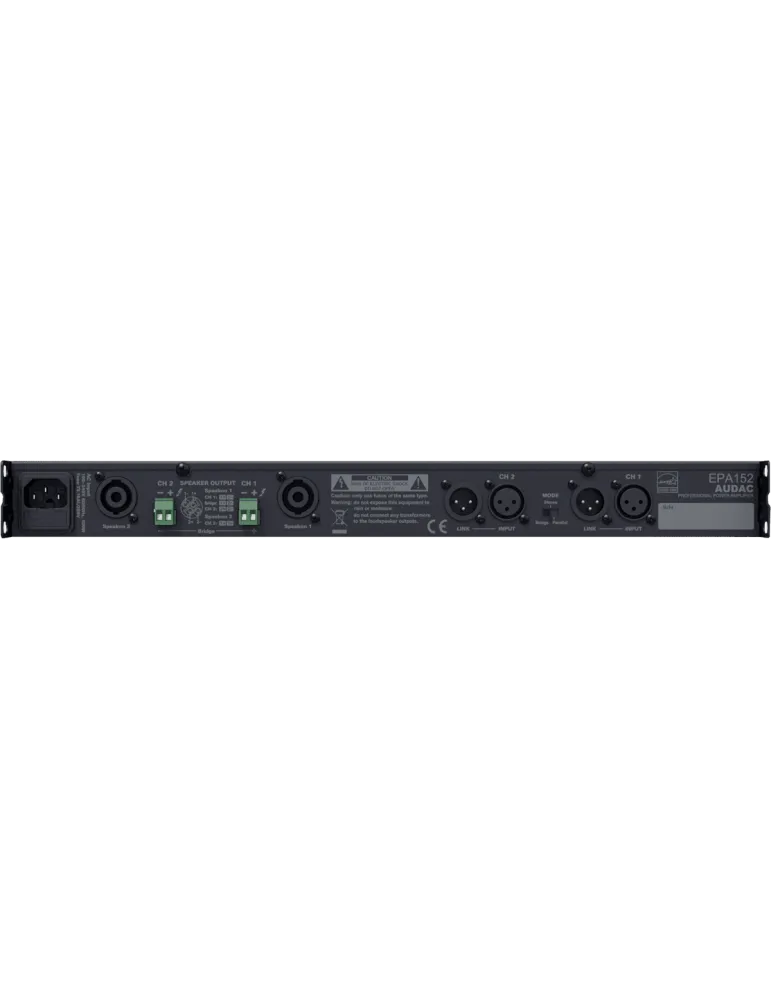  AUDAC EPA152 Klasse D - 2 x 150W / 4 Ohm Energy Star|MusicGoodDeal 